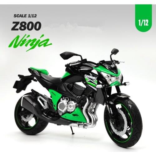 1/12 Kawasaki Ninja Z800 Racing Cross-country Motorcycle Model Simulation Metal Toy Street Motorcycle Model Collection Kids Gift