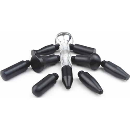 Paintless Car Dent Repair Hail Removal Tools Kit Tap Down Repair pen length With 9 Heads Tools Metal+High strength plastic