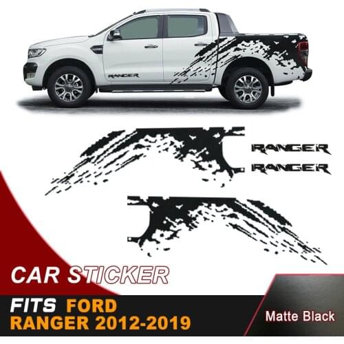 Mudslinger side body sticker graphic Vinyl car decals accessories fit for Ford ranger 2012 2013 2014 2015 2016 2017 2018 2019