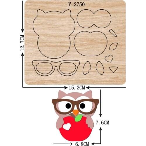 New Owl wooden dies cutting dies for scrapbooking Multiple sizes V-2750