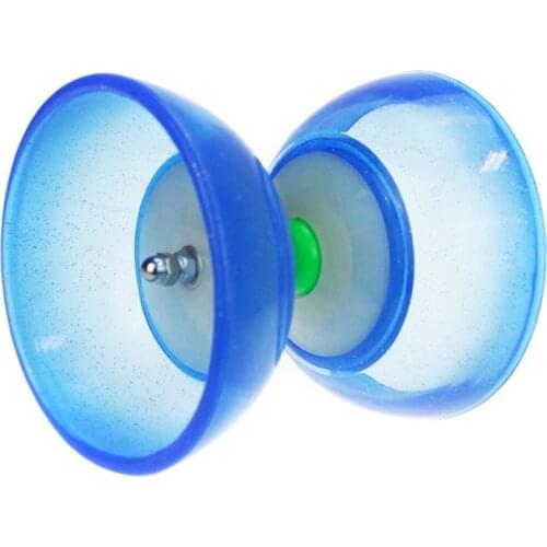 One New Chinese Kongzhu 1 Bearing Soft Diabolo Set Glass Fiber Sticks String Bag Red 4 Color With Gold Powder