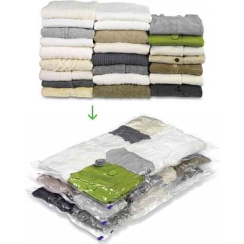 Vacuum Bag For Clothes Transparent Bag Under Bed Vacuum Storage Bag Wardrobe Closet Organizer Saving Space Seal Bags