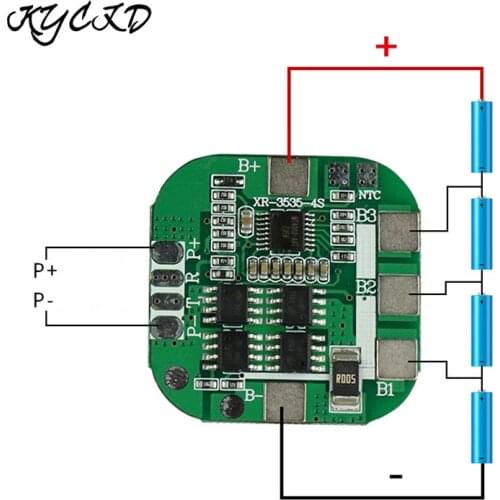 BMS 4S 8A 3.7V 14.8V 18650 Li-ion Lithium Battery Charge Protection Board Balance Version Equalizer For Drill Motor