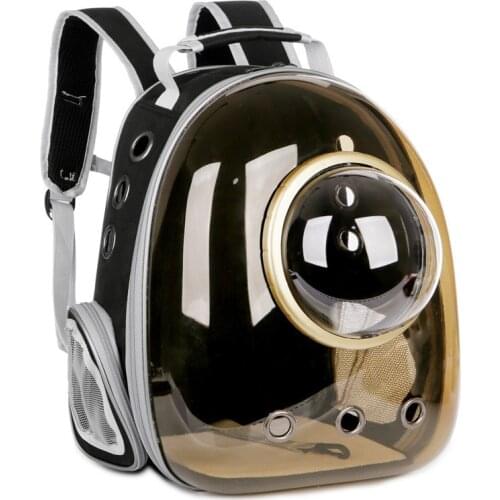 Portable Cat Carrier Bag Astronaut Window Bubble Carrying Travel Bag Breathable Avoid light Transparent Pet Backpack Capsule