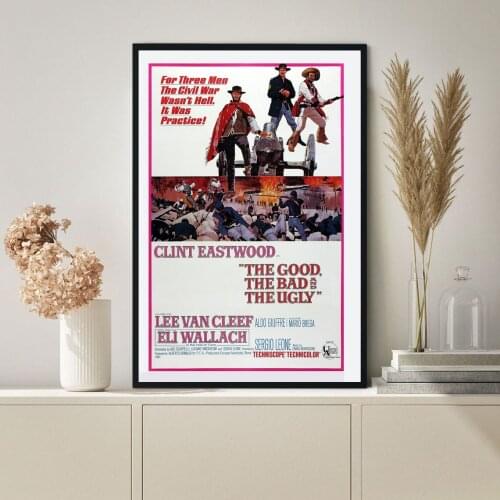 The Good The Bad and The Ugly Movie Poster Canvas Print Wall Painting Home Decoration ( No Frame )