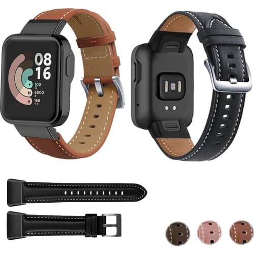 Leather Band For Xiaomi Mi Watch Lite Strap Bracelet Leather Genuine Watch Strap Band For Xiaomi Watch Lite Correa Accessories