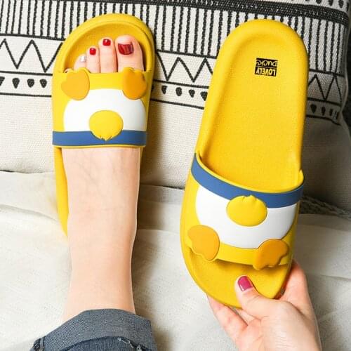 Sandals women wear 2021 cartoon bathroom shower slip-proof deodorant couples home a pair of mens slippers in summer