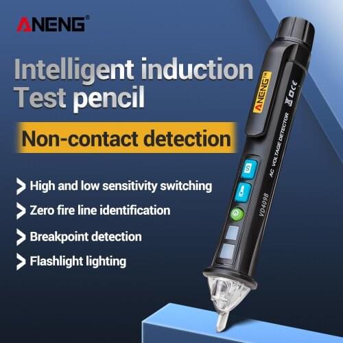 ANENG VD409B Crcuit Breaker Finder LED Tester Non-contact AC Voltage Detector Tester Meter 12V-1000v Pen Wire Tracker Scanmarker