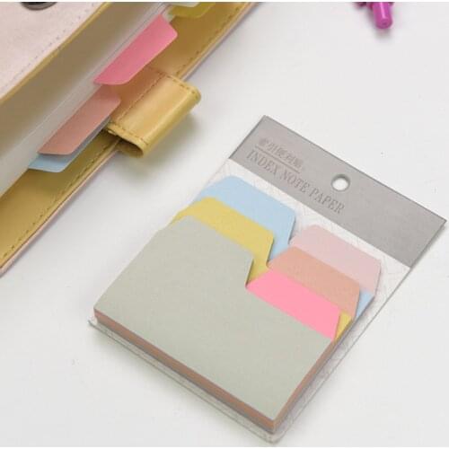 Fresh Candy Color Notepad Self Adhesive Index Memo Pad Sticky Notes Bookmark School Office Supply