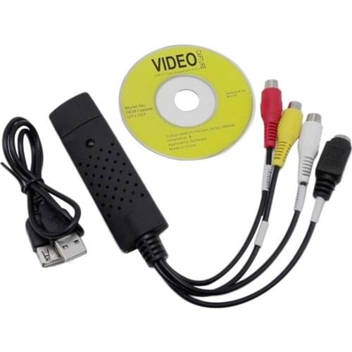 100set USB 2.0 DC60 Tv dvd to vhs Converter video Capture adapter card Audio AV for vista win8 win7 XP Fast VER 008