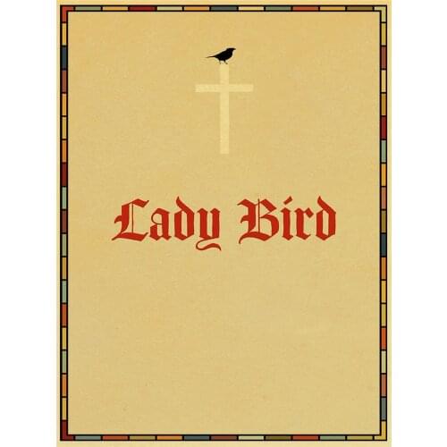 Vintage Movie Lady Bird Retro Printed 11CT Cross-Stitch DIY Embroidery Complete Kit DMC Threads Hobby Craft Package
