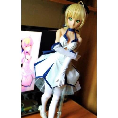 [wamami] 78# 5pcs White Saber Lily Bow/Underskirt/Glove/Dress/Suit 1/3 SD DZ DD BJD Dollfie