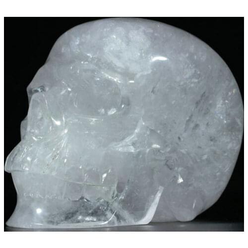 Xd j00538 Huge Quartz Rock Crystal Carved Crystal Skull, Realistic, Crystal Healing