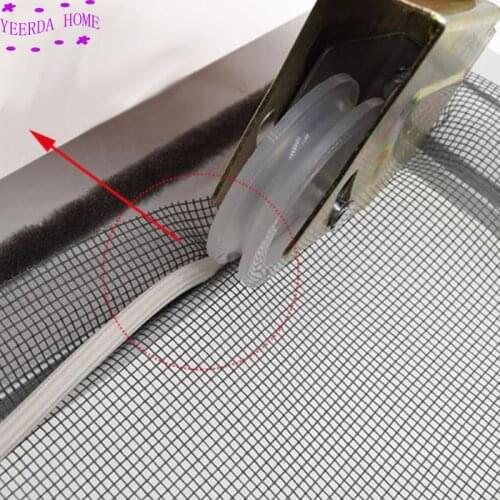 10m/lot Window screen bead embedded with rubber strip door and window clip accessories window screen tool DIY
