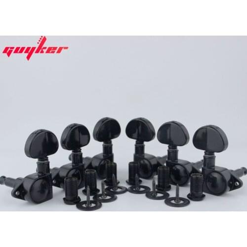 1 Set GUYKER Guitar Machine Heads Big handle Tuners Black