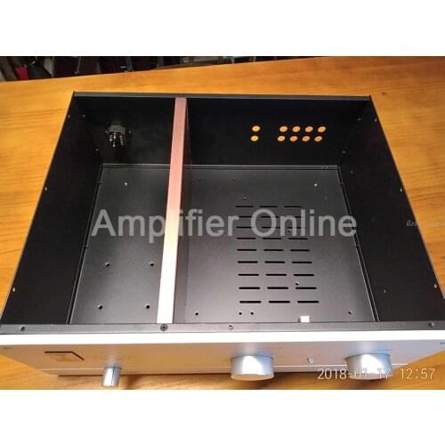 1PCS Deluxe Edition KSL-M77 Aluminum Panel Iron Panels Chassis Case Box Cabinet for DIY Audio Power Amplifier AP08