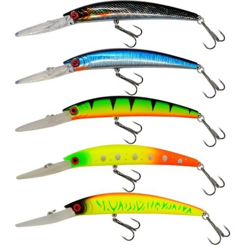 WLDSLURE 1PC Minnow Fishing Lure 150mm/16g Crankbait Artificial Hard Bait peche Bass Pike Wobbler Long Tongue Minnow