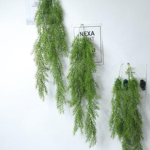 2pcs Plastic Artificial plant Vine Wedding decoration DIY Flower wall accessories 105CM Hanging Fake Green plant for home decor