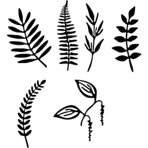 6pcs Leaves Metal Cutting Dies for DIY Scrapbook Embossing Album Paper Card Craft Folder Decorative 2021 New