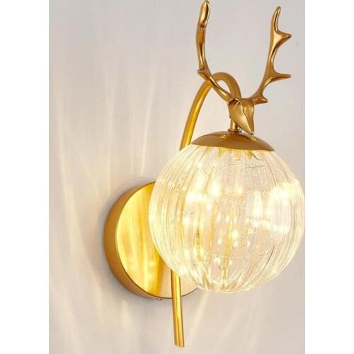 American vintage cast iron Wall Lamp Loft Bar project Wall lighting Indoor E27 led Lamps Nordic glass wall sconce Bathroom Light