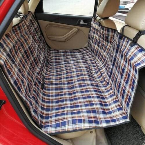 Car pet mats, waterproof and dirt-proof rear seat zipper car mats, portable car mats for dogs to go out