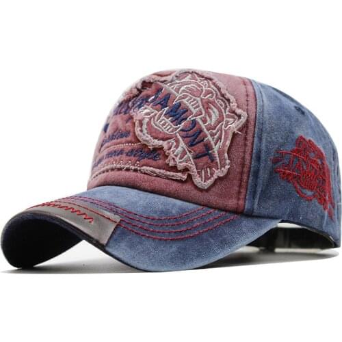Spring Summer Cotton Men Baseball Caps for Women Snapback Hat Tiger Embroidery Bone Gorras Casual Casquette Fitted Hat Wholesale