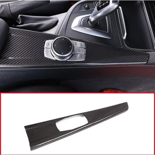 For BMW 3 Series GT F30 F33 F34 F36 2013-2018 100% Real Carbon Fiber Multimedia Panel Cover Trim Car Accessories L H D/R L D