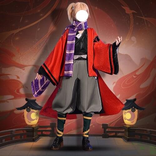 Genshin Impact Kaedehara Kazuha Game Suit Uniform Cosplay Costume Halloween Carnival Party Outfit For Women NEW