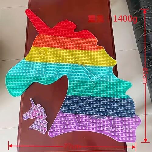 Giant Size Pop Its Fidget Toys 77cm Rainbow Big Push Pop Bubble Xxl Dimple Antistress Toy Simpl Dimmer Stress Toy Children Gift