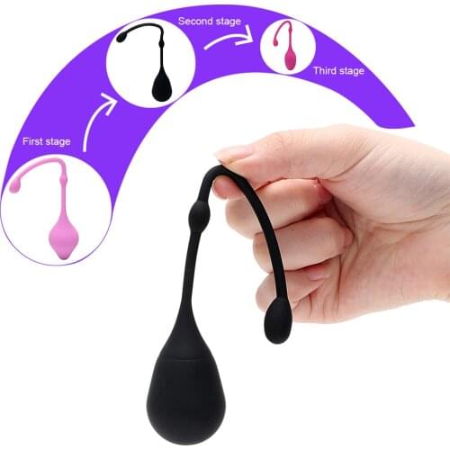 IKOKY Kegel Exercise Trainers Vaginal Ball Sex Toys For Woman 3 Size Vaginal Tight Exercise Ball Adult Product 1PCS