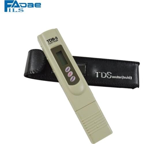 Water Quality TDS Test Meter Filter Pen Temp PPM Tester Stick Water Purity,0-9990 ppm, 1 ppm Resolution,+/-2% High Accuracy