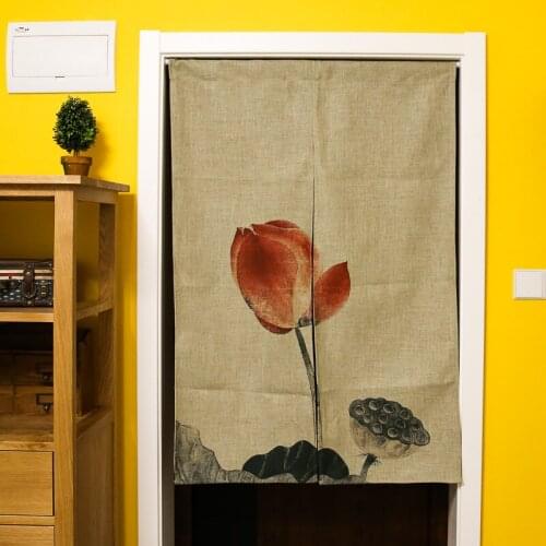 Nice Curtains Chinese cotton curtain bedroom adornment shade curtain Oriental aesthetics Fengshui door curtain
