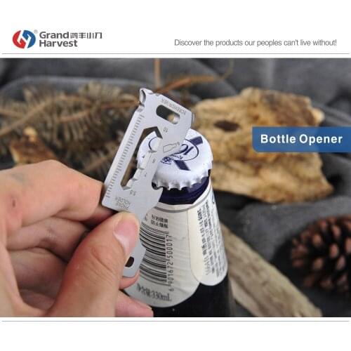 Grand Harvest Outdoor Mini Pocket Tools Screwdriver, Bottle Opener, Bicycle Allen Wrench, Portable Multi Tool Bike Accessories