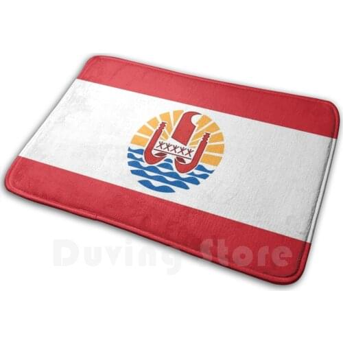 French Polynesia Soft Non-Slip Mat Rug 250 Carpet Cushion French Polynesia Seal Polynésie Française Pōrīnetia Farāni