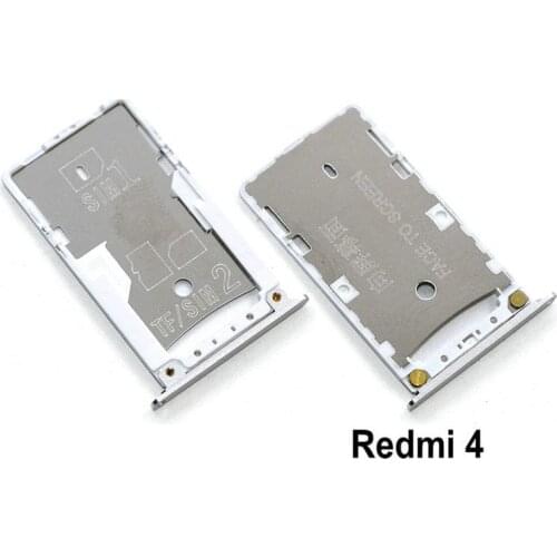 New SIM Card Tray Socket Slot Holder Adapters Replacement Parts for Xiaomi Redmi 4 4Pro 4A 4X SIM & TF Card Tray Adapters