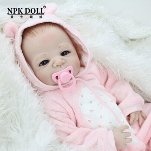 NPKDOLL Reborn Baby 23 inch Full Vinyl Lifelike Bebe reborn toys kids children Fake Infant Educational Bath Kids Playmate gift