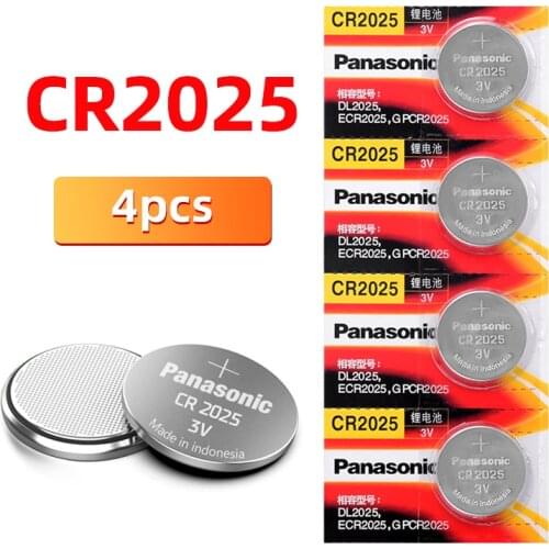 PANASONIC 4pcs/lot cr2025 Brand New Button Cell Batteries 3V Coin Lithium game, digital camera, camcorder DL2025 BR2025 CR 2025