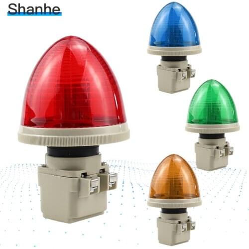 Peach-type warning light small signal light LED safety indicator 12V 24V 110V 220V machine tool equipment warning light