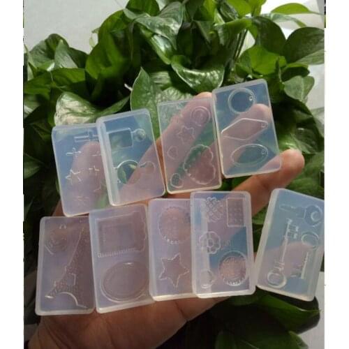 DIY Silicone Earrings Mold Jewelry Pendant Making Clear Silicone Ellipse Earrings Mould Jewelry Tools Handmade