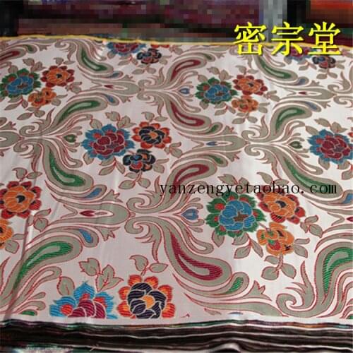 Tibetan Buddhism Supplies Fish Eight Treasures Cloth Table Cloth, Tibetan Decoration Buddha Hall Decoration Brocade Fabric