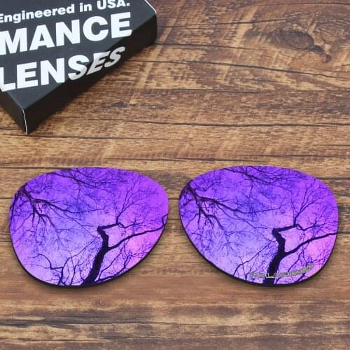 ToughAsNails Resist Seawater Corrosion Polarized Replacement Lenses for Oakley Elmont M Sunglasses Purple Mirrored