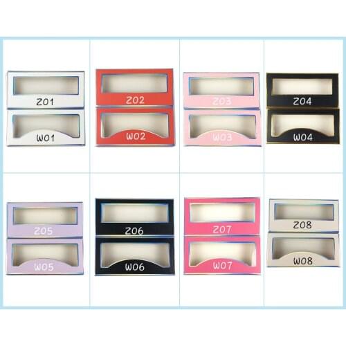 Print logo wholesale 50/100ps lashes box soft paper eyelashes packaging for 5D mink eyelashes paper box makeup
