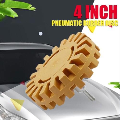 Vehemo Pad Adhesive Remover Rubber Eraser Wheel Pneumatic Pinstripe for Degumming Disc Car Sticker Remover Universal Decals