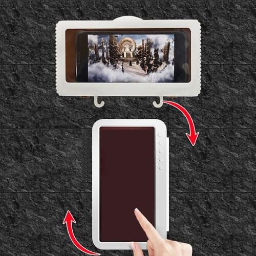 Waterproof Phone Case Rotatable Seal Phone Box Bathroom Shower Protection Touch Screen Mobile Phone Holder Kitchen Handsfree