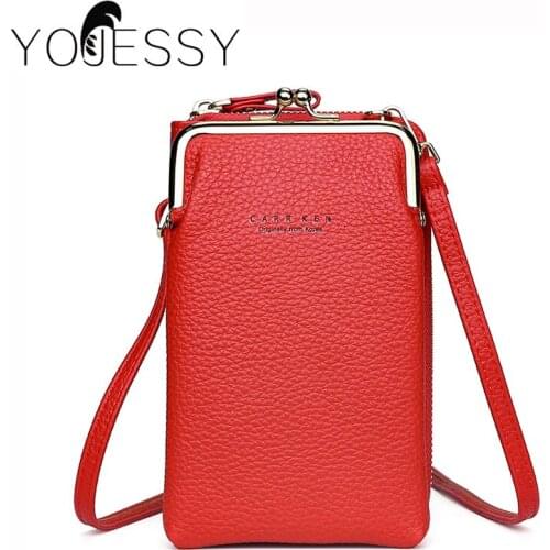 YOJESSY Women Wallet Famous Brand Cell Phone Bags Big Card Holders Handbag Purse Clutch Messenger Shoulder Bag Dropshipping