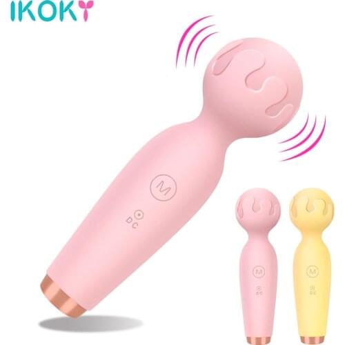 Female Masturbator 10 Frequency AV Vibrator Sex Toys for Women G-spot Massager Mini Wand Vibrator Clitoris Stimulator