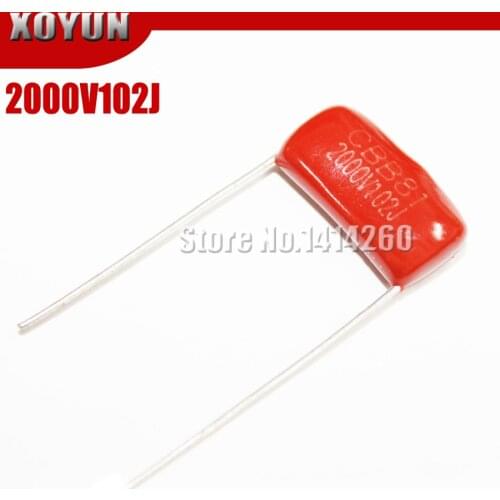 10PCS CBB81 2000V102J 2000V1NF 2000V1000PF Pitch 15mm 2000V 102J CBB Polypropylene Film Capacitor