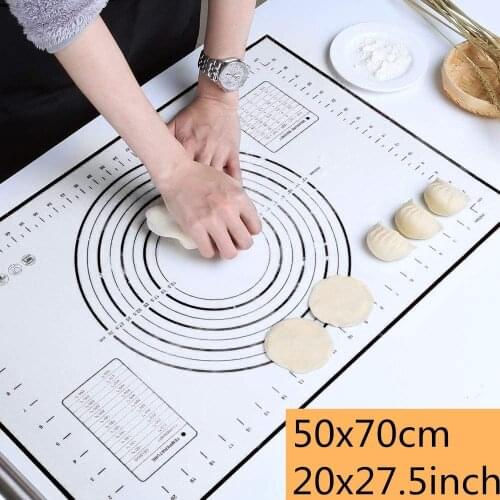 70cm Large Non-Stick Silicone Baking Mat Pad Rolling Pastry Kneading Dough Table Grill Pads Kitchen Cooking Tool