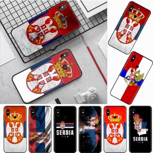 Serbia Flag pattern Phone Case For Xiaomi Redmi note 7 8 9 t max3 s 10 pro lite coque shell cover funda