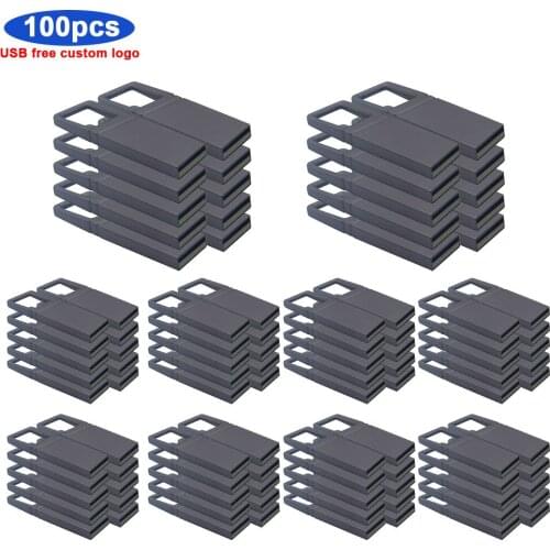 100pcs/lot 100% full capacity USB2.0 Flash Drive Pen drive 64GB 32GB 16GB 8GB 4GB Pendrive Waterproof USB Memory Stick Free logo